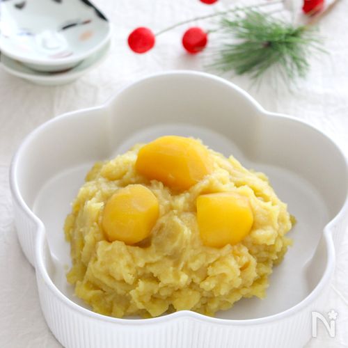 【麹甘酒の栗きんとん】甘さ控えめで子どもに人気！