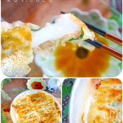 包まないから簡単！味も餃子♪羽根付きお餅と豚ばらの『棒餃子』