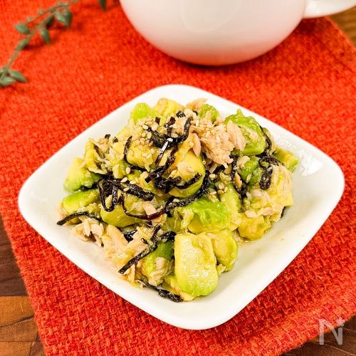 背徳のツナとアボカドの塩昆布ナムル