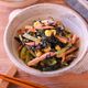 【ひじきと小松菜の鶏がらマヨ和え】レンジで簡単おいしい！