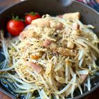 味付けこれだけ！さっと作れる！もやしとベーコンのソテー