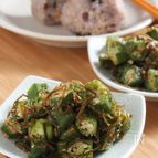 調味料なし！オクラの昆布ごま和え