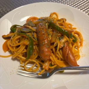 みきプルーンの作ってみた!投稿(洋食屋さんの基本ナポリタン)