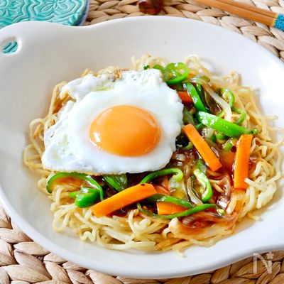\リモートワーク飯/お手軽あんかけ焼きそば