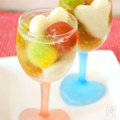 蜂蜜レモン味のコンポートdeプチトマトの白玉パンチ