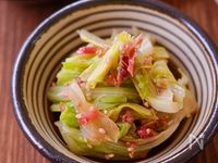 【キャベツの梅おかか和え】レンジでパパッと！さっぱり箸休めに