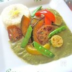 レモンご飯のココナッツグリーンカレー
