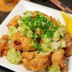 カリッと軽い食感♪【米粉唐揚げの柚子こしょうねぎだれ】