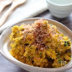 【かぼちゃのごま味噌おかかマヨサラダ】レンチン♪風味がイイ！