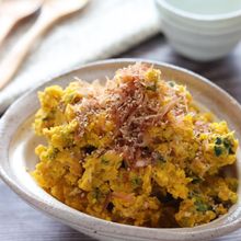 【かぼちゃのごま味噌おかかマヨサラダ】レンチン♪風味がイイ！