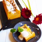 豆腐deバナナカスタードケーキ