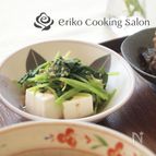 三つ葉と豆腐のごまぽんサラダ