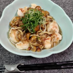 M＊Pの作ってみた!投稿(鶏むね肉のなめこおろしあんかけ)