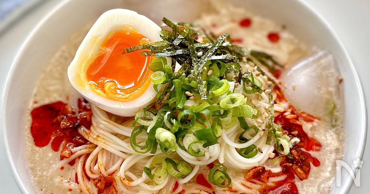 5分でコク旨！ピリ辛ごまだれ素麺