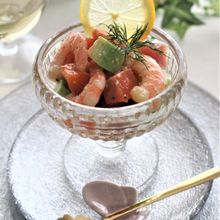 アボカドと魚介のオレンジマリネ