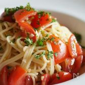 フルーツトマトの冷製パスタ
