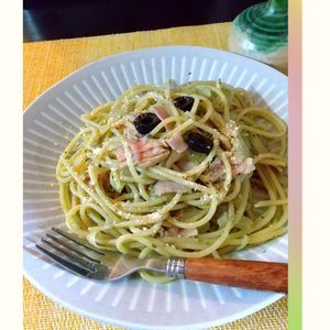 チョロリスの作ってみた!投稿(ジェノベーゼパスタ)