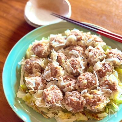 蒸し器なしで簡単!焼売キャベツ蒸し
