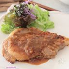 6分焼くだけ❢トンテキ、ガーリックオニオンソース