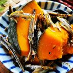 子供達がいりこの取り合い♪いりこだしが凄い♪かぼちゃの煮物
