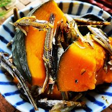 子供達がいりこの取り合い♪いりこだしが凄い♪かぼちゃの煮物