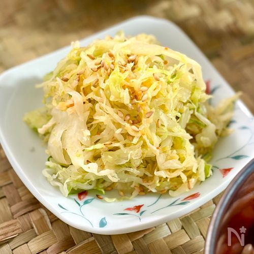 レンジで簡単♡キャベツの中華和え【大量消費・作りおき】