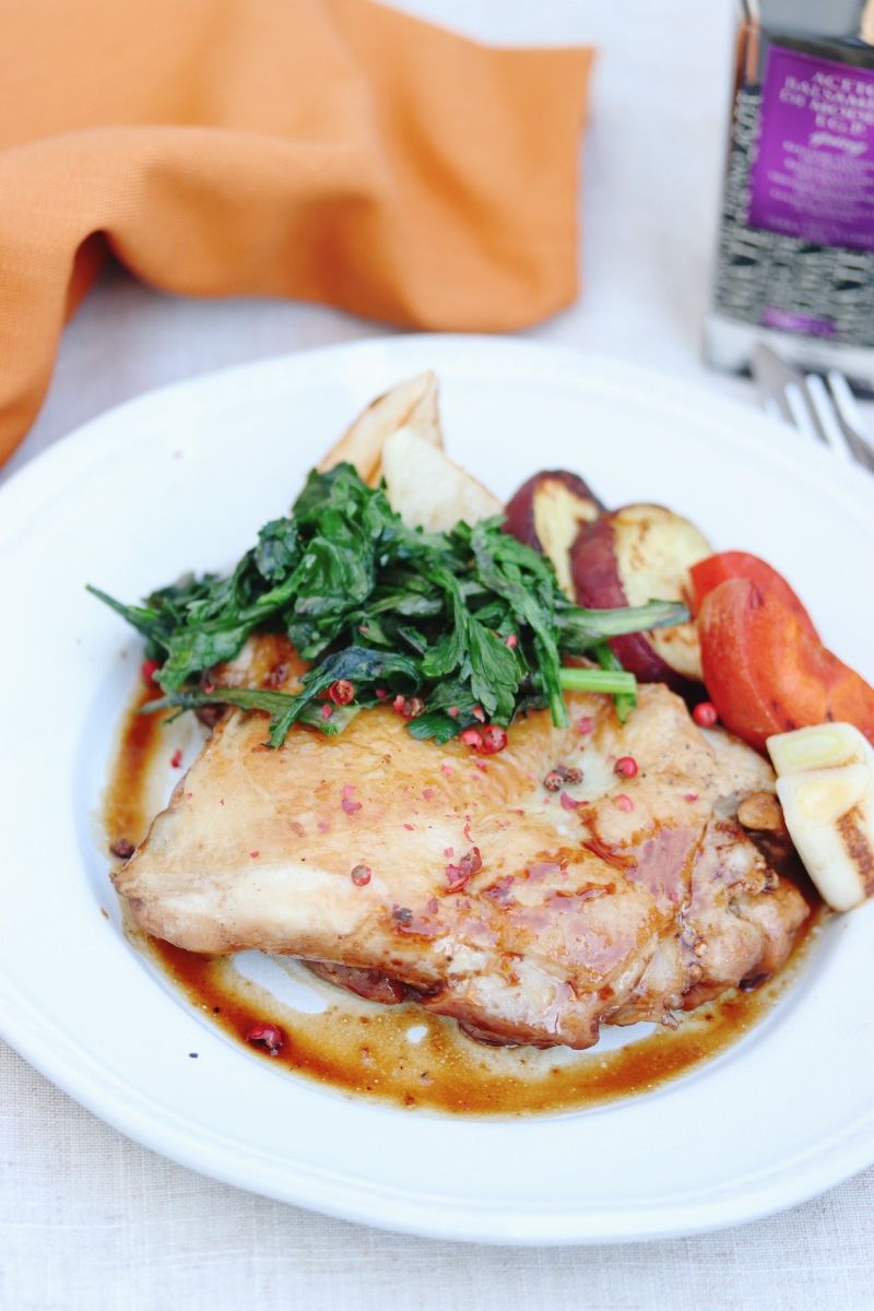 バルサミコチキンと野菜のシートパンディナーのレシピ