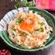 『卵1つで』カツオ風味のだし醤油ぶっかけうどん