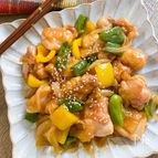 ボリュームしっかり栄養ばっちり⭐️鶏肉と野菜の甘酢炒め