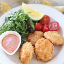 【豆腐のチキンナゲット】かりかりふわふわ！