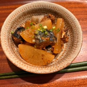 マリオタクピンクの作ってみた!投稿(【節約絶品おかず】ぶり大根ならぬ...さば缶大根☆味しみしみ)