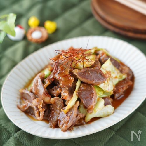 【手軽に鉄分補給】甘辛砂肝