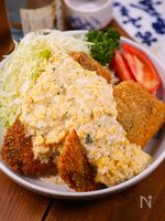 特製タルタルソースが甘~い🤭💕肉厚ふわふわアジフライ🐟