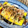 michuの作ってみた!投稿(卵焼き器できれいに包める♡『豚キャベもやしのとんぺい焼き』)