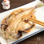 鯵の干物のフライパン焼き