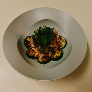 りんの作ってみた!投稿(【豚しゃぶズッキーニの香味だれがけ】箸が止まらなくなる！)