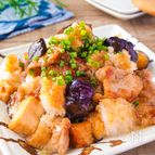 ワンパンで完成！豚バラとナスのおろしのせ