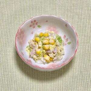 キャピタンの作ってみた!投稿(春キャベツの甘味！コールスローサラダ)