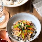 栄養たっぷり!切り干し大根入りビビンバ丼