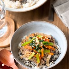 栄養たっぷり!切り干し大根入りビビンバ丼