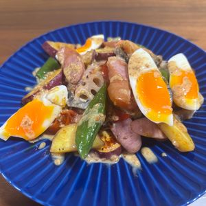 こむぎの作ってみた!投稿(【温野菜ごまドレサラダ】寒い季節も栄養たっぷり)