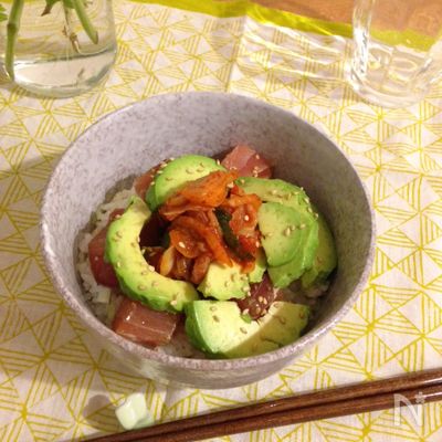 アボキムまぐろの漬け丼