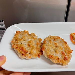 ケの作ってみた!投稿(やみつき！鶏むね肉のハッシュドチキン蓮根)