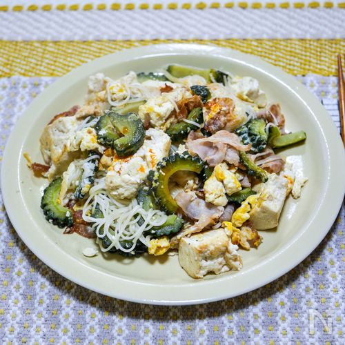 ボリュームアップ「ゴーヤ素麺チャンプル」