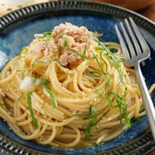 【青じそが超合う】ツナと新玉おろしの和風パスタ