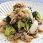 ブロッコリーと豚肉の炒め物