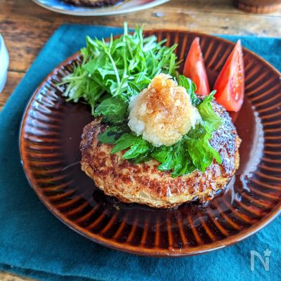 【肉汁たっぷり♡和風ハンバーグ】飽きない美味しさ!