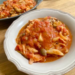 ゆかりの作ってみた!投稿(【コクうま！】鶏とキャベツのトマト煮込み)