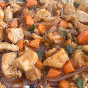 1153192の作ってみた!投稿(【鶏むね肉の野菜たっぷり酢鶏】揚げない簡単!ヘルシーおかず♪)