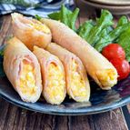 【ハムとチーズのタルタル春巻き】サクッ♪とろ～がたまらない！